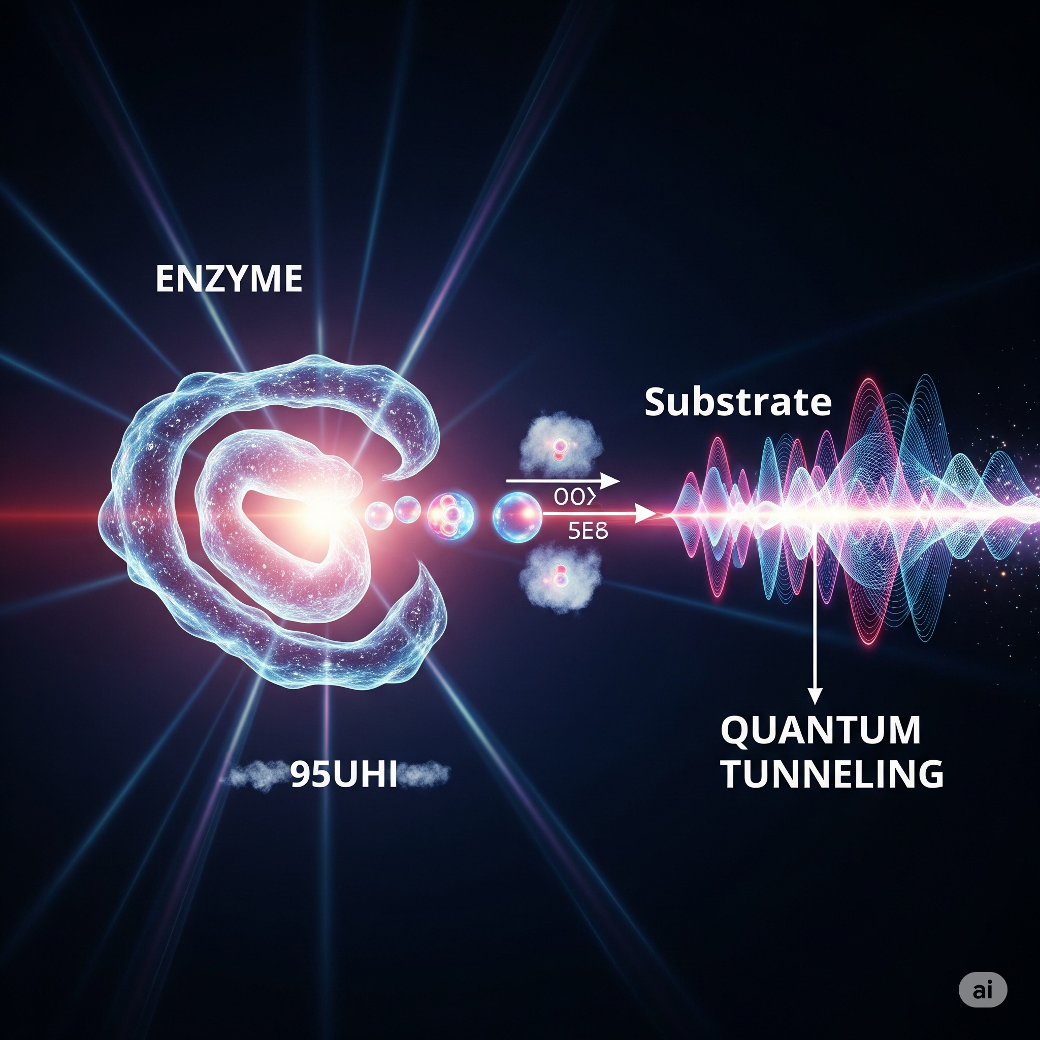 Quantum tunneling in enzyme reaction